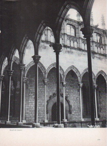 LAMINA V15323: Palau de la Generalitat de Barcelona. Detall del claustre