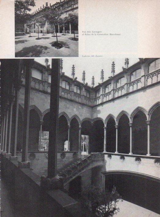 LAMINA V15322: Palau de la Generalitat de Barcelona. Galeries del claustre