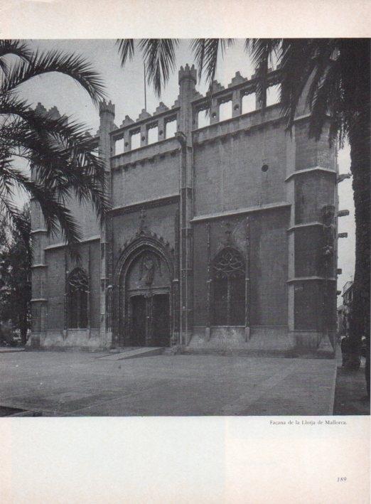 LAMINA V15319: Llotja de Mallorca. Façana