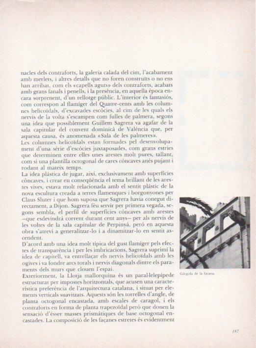 LAMINA V15318: Llotja de Mallorca. Gargola de la façana