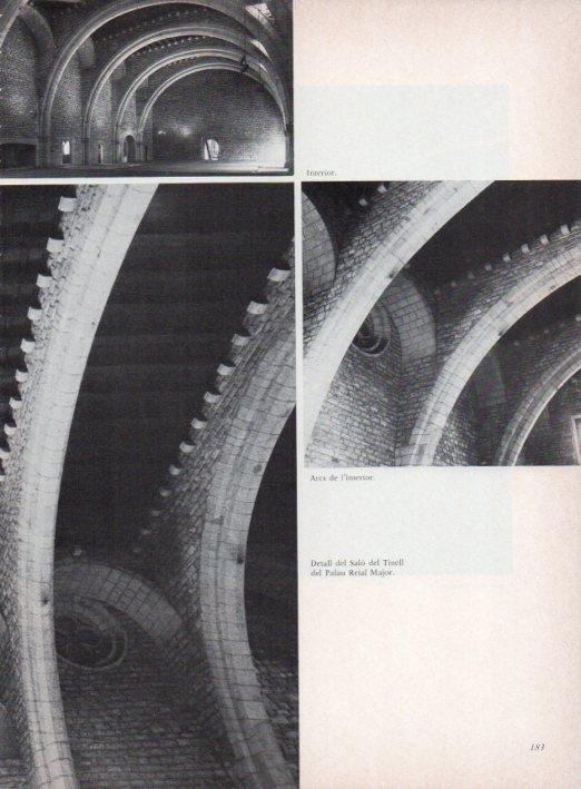 LAMINA V15316: Salo del Tinell Barcelona. Arcs de l'interior