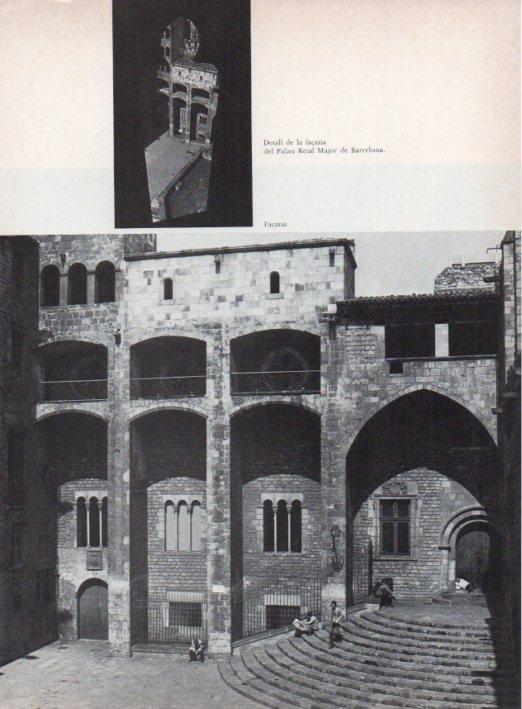 LAMINA V15315: Salo del Tinell Barcelona. Vista de la façana