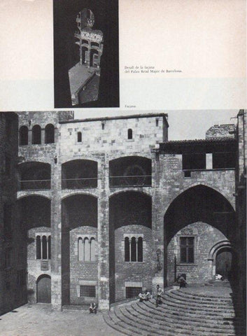 LAMINA V15315: Salo del Tinell Barcelona. Vista de la façana