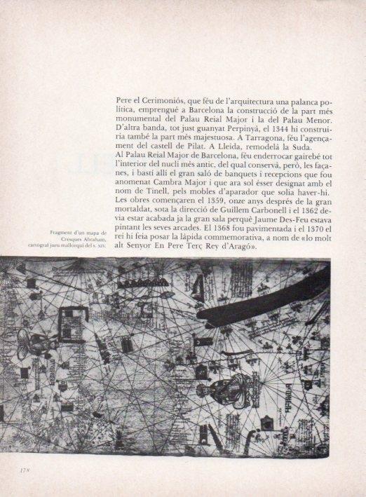 LAMINA V15314: Salo del Tinell Barcelona. Mapa de Cresques Abraham