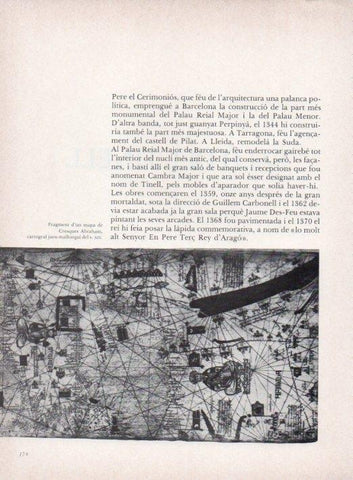 LAMINA V15314: Salo del Tinell Barcelona. Mapa de Cresques Abraham