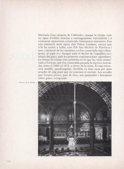 LAMINA V15311: Llotja de Barcelona. Interior detall