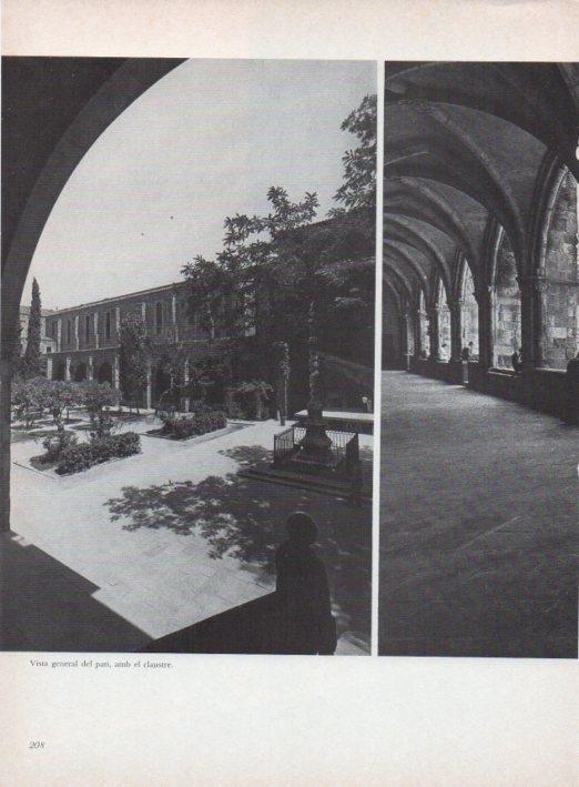 LAMINA V15326: Hospital de la Santa Creu Barcelona. Vista del pati
