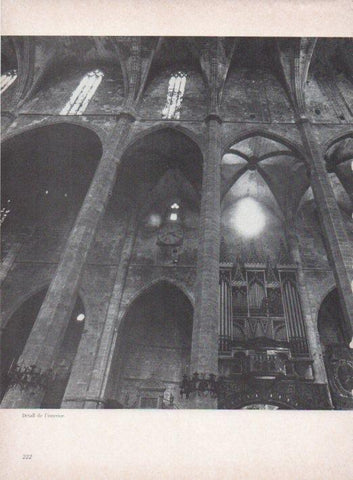LAMINA V15333: Catedral de Mallorca. Detall de l'interior