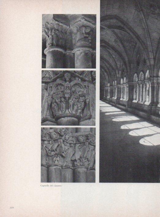 LAMINA V15285: Catedral de Tarragona. Capitells del claustre