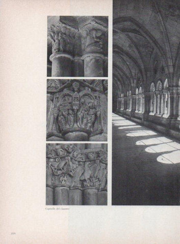 LAMINA V15285: Catedral de Tarragona. Capitells del claustre