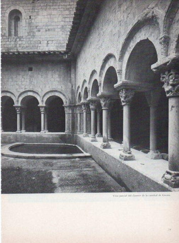 LAMINA V15276: Claustre de la Catedral de Girona. Vista parcial