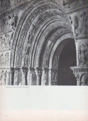 LAMINA V15274: Portada de Santa Maria de Ripoll. Arquivoltes