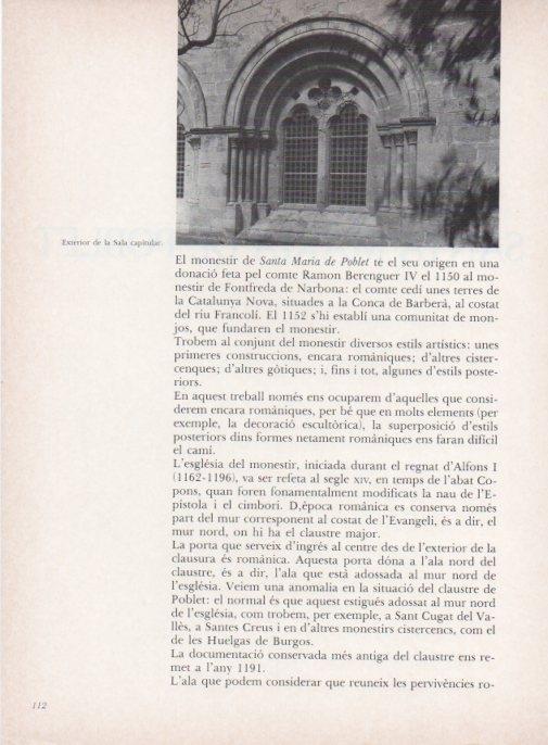 LAMINA V15287: Santa Maria de Poblet. Exterior sala capitular