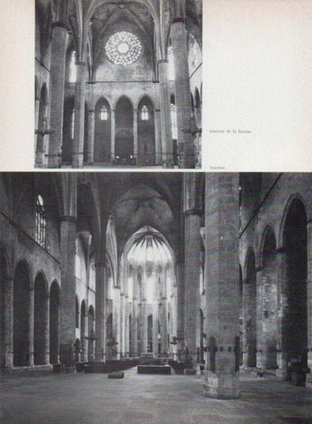 LAMINA V15305: Santa Maria del Mar. Interior