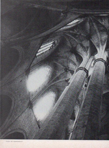LAMINA V15304: Santa Maria del Mar. Voltes del deambulatori