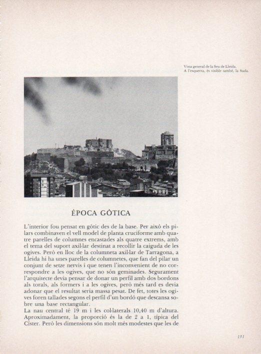LAMINA V15293: Seu Vella de Lleida. Vista general de la Seu de Lleida