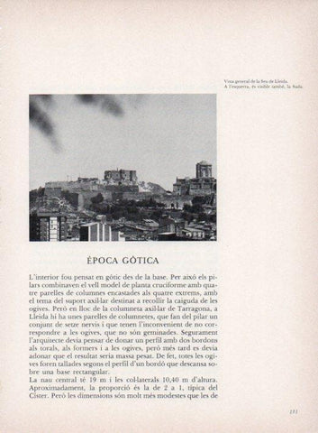 LAMINA V15293: Seu Vella de Lleida. Vista general de la Seu de Lleida