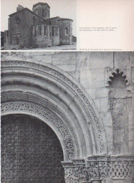 LAMINA V15290: Seu Vella de Lleida. Decoracio porta de l'Anunciata