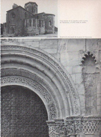 LAMINA V15290: Seu Vella de Lleida. Decoracio porta de l'Anunciata