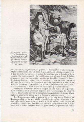 LAMINA V15498: George Washington