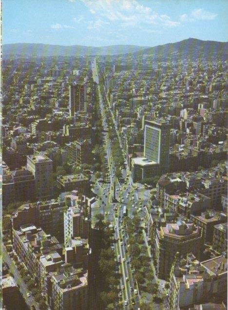 LAMINA V15707: Vista aeria de l'Avinguda Diagonal, Barcelona