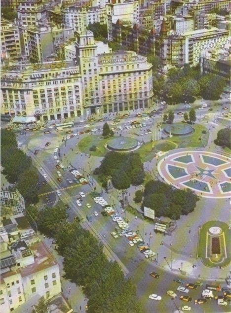 LAMINA V15708: Vista aeria de la Plaça Catalunya, Barcelona