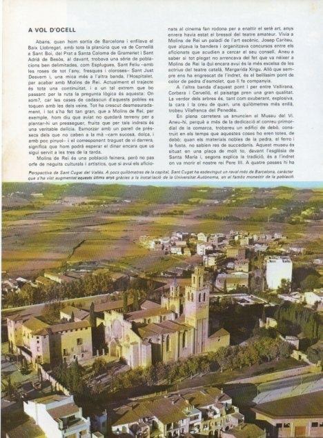 LAMINA V15709: Vista aeria del Monastir de San Cugat del Valles