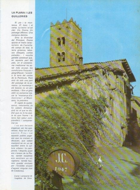 LAMINA V15670: Carrer i campanar de l'esglesia de Seva
