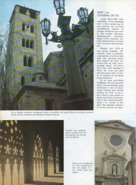 LAMINA V15674: Façana i campanar de la catedral de Vic