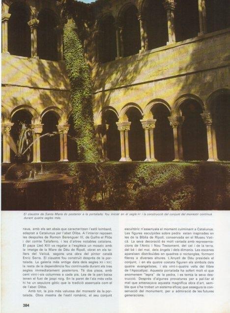 LAMINA V15764: Claustre del Monastir de Santa Maria a Ripoll 