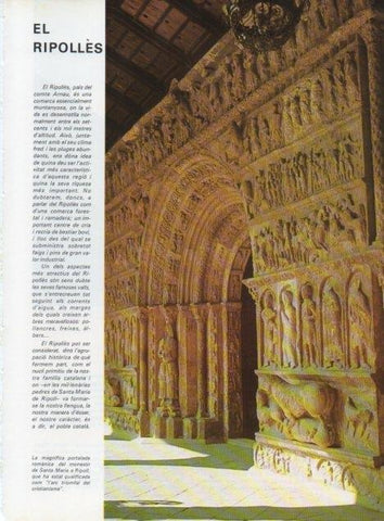 LAMINA V15763: Portalada del Monastir de Santa Maria a Ripoll