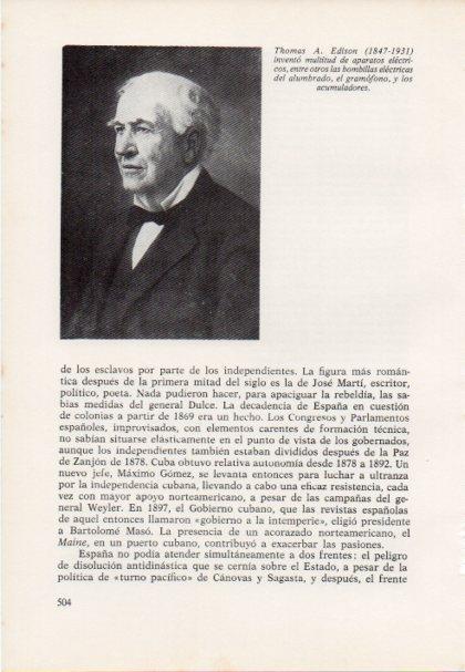 LAMINA V15553: Thomas A. Edison