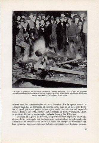 LAMINA V15552: Negro quemado en Omaha en 1919
