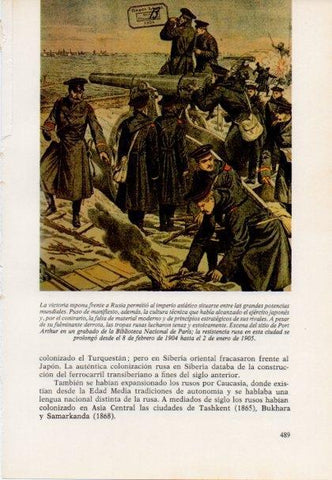 LAMINA V15546: Sitio de Port Arthur grabado, Biblioteca Nacional de Paris