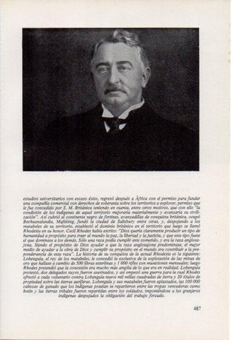 LAMINA V15545: Cecil Rhodes