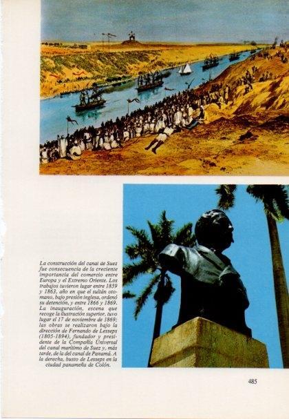 LAMINA V15544: Busto de Fernando de Lesseps en Colon