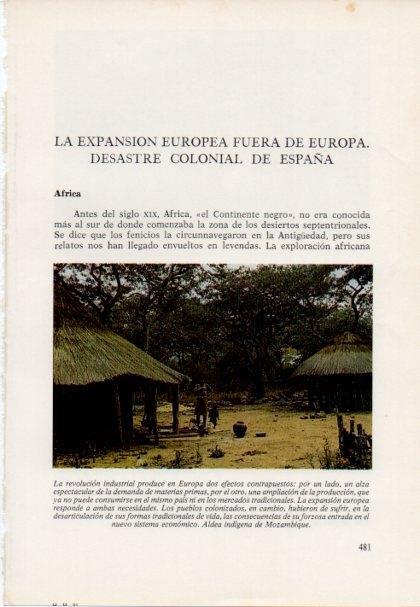 LAMINA V15542: Aldea indigena de Mozambique