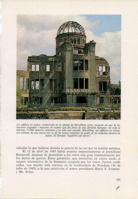 LAMINA V15573: Edificio en ruinas en la ciudad de Hiroshima