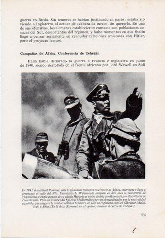 LAMINA V15570: Mariscal Rommel en el cerco de Tobruk fotografia