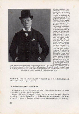 LAMINA V15565: Winston Churchill fotografia a los veinte años