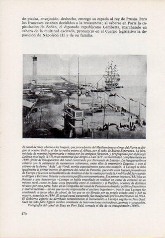 LAMINA V15537: Fotografia del canal de Suez en Port Said en 1869