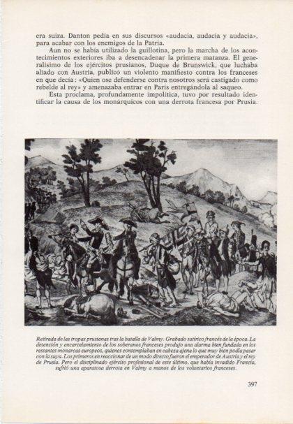 LAMINA V15506: Las tropas prusianas tras la batalla de Valmy grabado