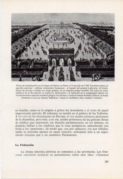 LAMINA V15503: Fiesta de la federacion en el Campo de Marte Paris 1790