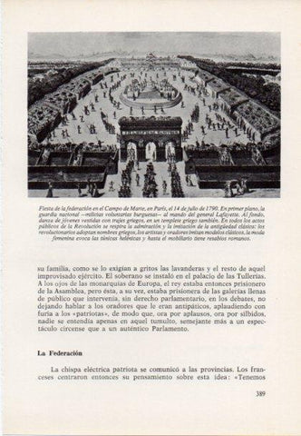 LAMINA V15503: Fiesta de la federacion en el Campo de Marte Paris 1790