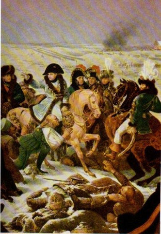 LAMINA V15518: Napoleon en el combate de Eylau por Gros