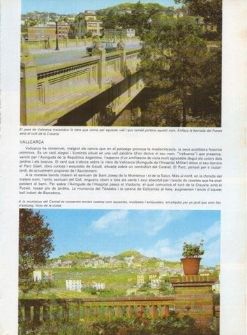 LAMINA V15618: Pont de Vallcarca, Barcelona
