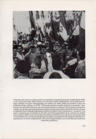 LAMINA V15585: General Salan junto al coronel Massu