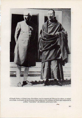 LAMINA V15581: Pandit Nehru y el Dalai Lama