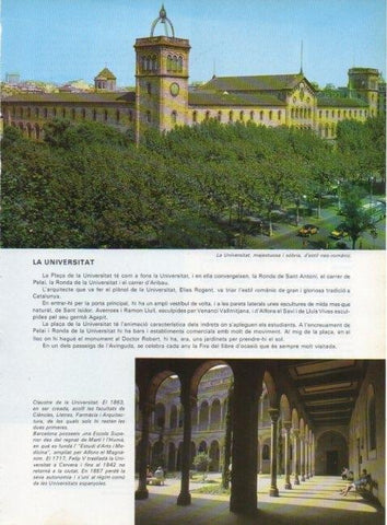 LAMINA V15610: Vista de la Universitat de Barcelona