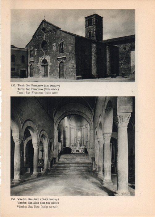 LAMINA V14786: Iglesia de San Francesco en Terni y San Sisto en Viterbo